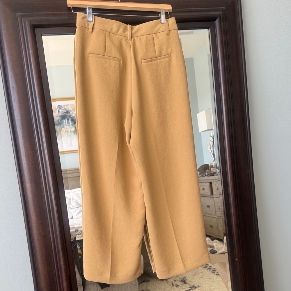 Wilfred Tan Wide-Leg Pants